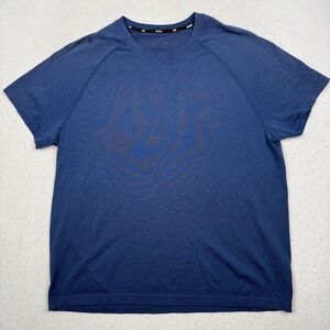 Rhone Shirt Mens XL Blue Short Sleeve Performance Athletic Running Tee